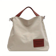 Canvas Schultertasche Damen – Zeitlose Crossbody Bag mit Reißverschluss