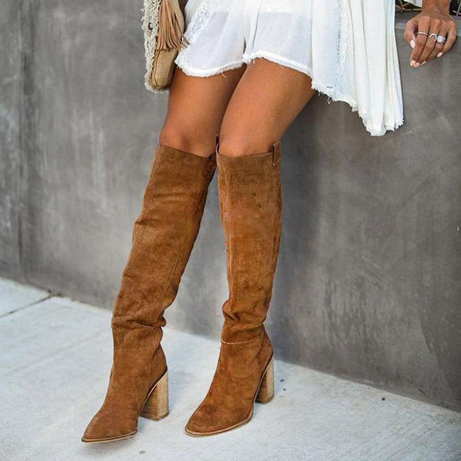 Julia | Trendige Damen-Stiefel mit Blockabsatz