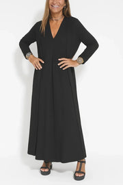 Carmela | Damen Langes Kleid mit Strickjacke – Elegantes Kleid & Cardigan Set 2026