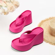 Damen Flip-Flop-Sandalen aus EVA-Gummi mit Plateausohle - Patricia