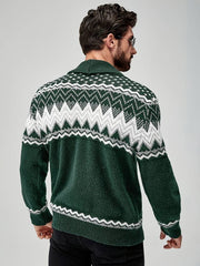 Elroy - Lässiger Pullover Mit Geometrischem Muster