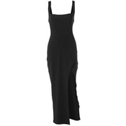 Heidi Mode | Kleid mit geteilten Neckholder-Hosenträgern