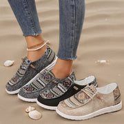 Damen Vintage Geometrische Schuhe