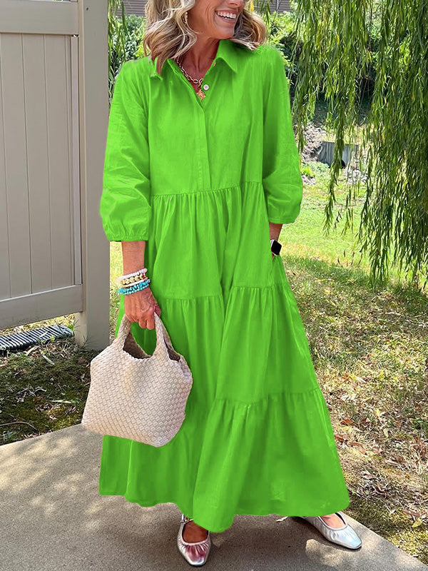 Amara | Maxi Kleid aus Baumwolle für den Alltag