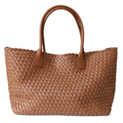 Celine | Luxuriöse Handtasche aus echtem Leder in Caramelbraun