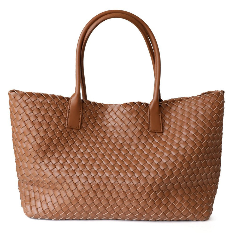 Celine | Luxuriöse Handtasche aus echtem Leder in Caramelbraun