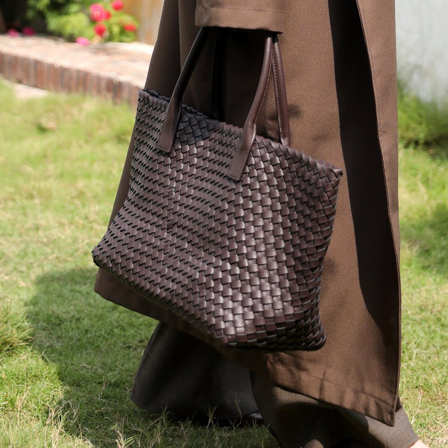 Celine | Luxuriöse Handtasche aus echtem Leder in Caramelbraun