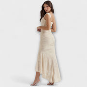 Renske - Stilvolles Maxikleid mit kunstvollem Korsett