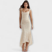 Renske - Stilvolles Maxikleid mit kunstvollem Korsett