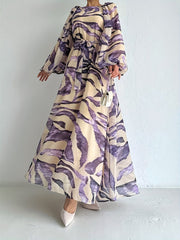 Zola - maxikleid mit gürtel