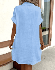 Luz™ - Bequemes Hemdkleid mit Knöpfen