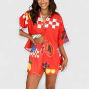 Jessamine |Stylisches Shirt & Shorts Set