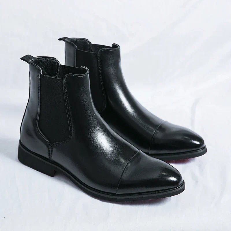 Chelsea Boots Herren Elegant Lederoptik