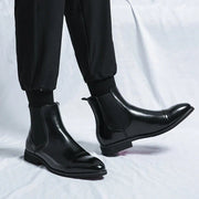 Chelsea Boots Herren Elegant Lederoptik