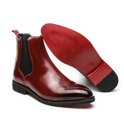 Chelsea Boots Herren Elegant Lederoptik