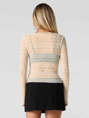 Chloé – Transparenter Longsleeve mit Rüschenstruktur