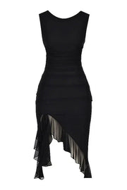 Charlotte Kleid – Elegantes Midi-Kleid aus Stretch-Mesh