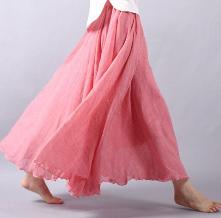 Lena | Luftiger Leinenrock Damen für sommerliche Outfits
