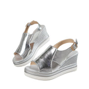 Heidi-Mode | Orthopädische Glänzende Sandalen