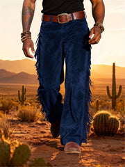 Altan – Lässige Retro Westernhose Mit Fransen