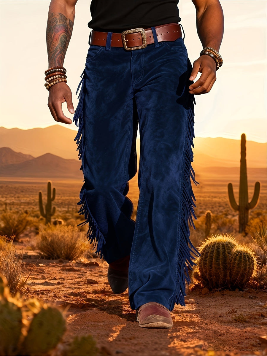Altan – Lässige Retro Westernhose Mit Fransen
