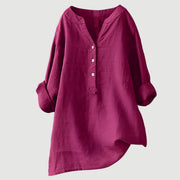 Freja | Luftiges und Bequemes Hemd mit Knöpfen