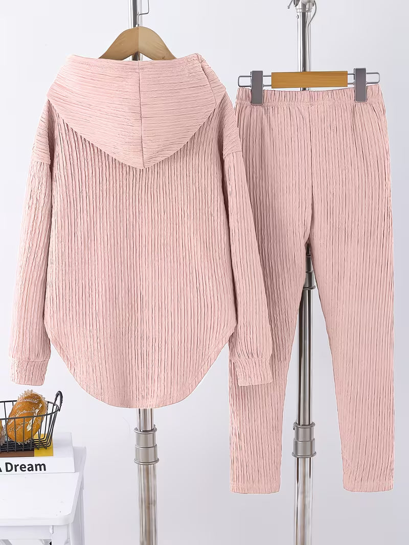 Berenika – Lässiges Kapuzen Top And Leggings