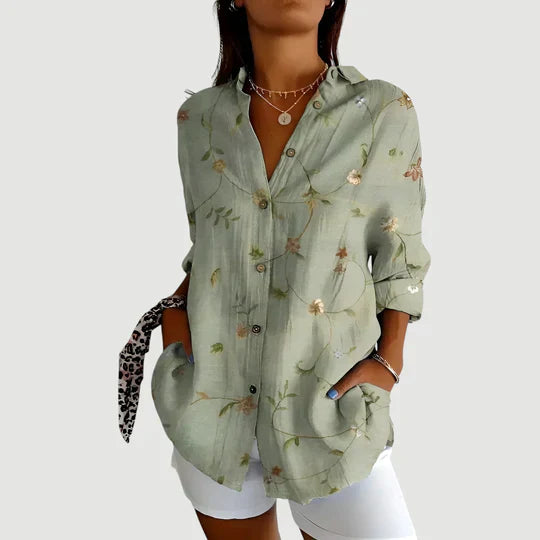 Aoife - Bluse Mit Buntem Gestaltung