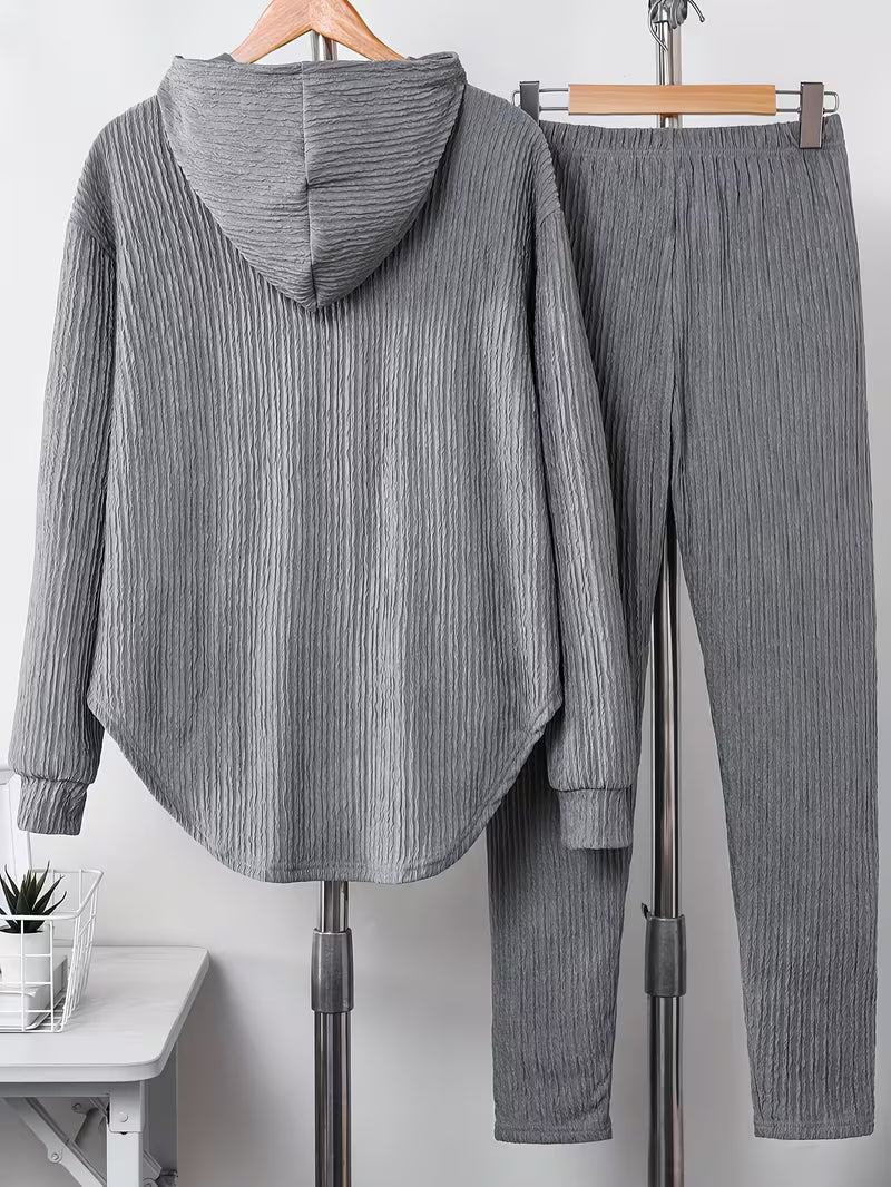Berenika – Lässiges Kapuzen Top And Leggings