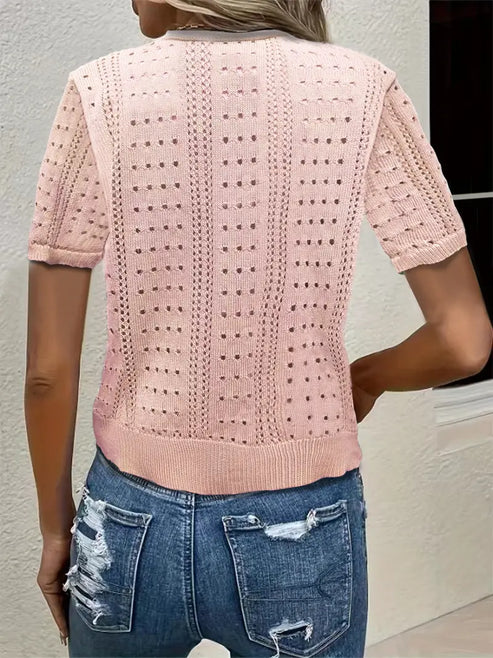 Mona - vielseitiger, bequemer, eleganter cardigan mit v-ausschnitt für damen