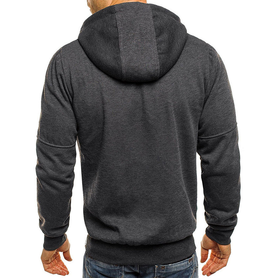 Sportliche Herren Strickjacke Mit Kapuze | Reißverschluss & Taschen