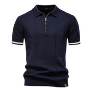 Johncena – Lässiges Polohemd Mit Reißverschluss Im Sportstil