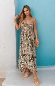 Daisy | Damen Blumenkleid Spaghettiträger – Florales Sommerkleid Strand & Party 2026