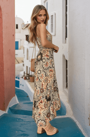 Daisy | Damen Blumenkleid Spaghettiträger – Florales Sommerkleid Strand & Party 2026