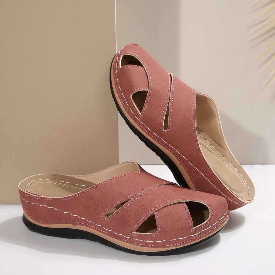Marie | Damen Atmungsaktive Komfort Plateau Sandalen
