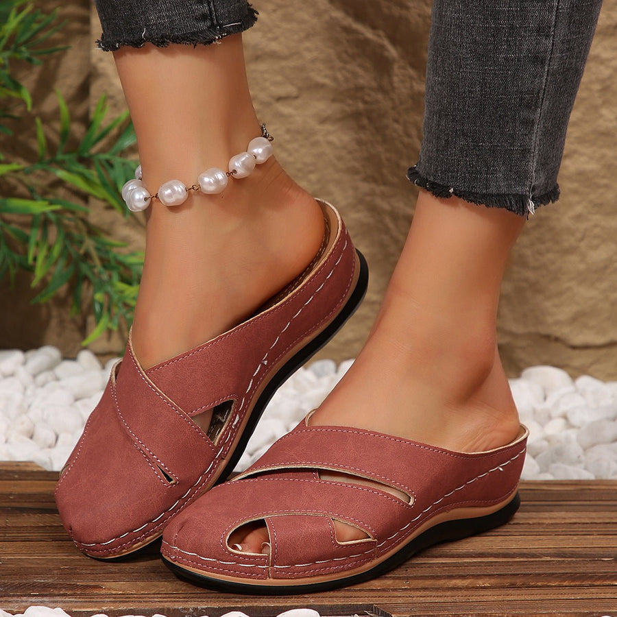 Marie | Damen Atmungsaktive Komfort Plateau Sandalen