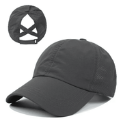 Damen Baseball Cap Atmungsaktiv mit Zopfloch