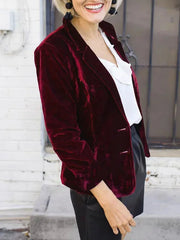 Damenblazer mit weichem Finish und elegantem Schnitt