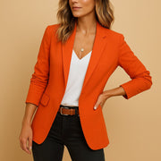 Katharina | Damen Blazer Tailliert Ein-Knopf Slim Fit Business Jacke