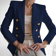 Lena | Damen Blazer Zweireihig mit Goldknöpfen Tailliert