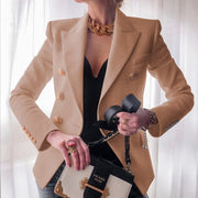 Lena | Damen Blazer Zweireihig mit Goldknöpfen Tailliert