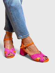 Luisa | Damen Block Heel Sandalen Knöchelriemen Orthopädisch Komfort