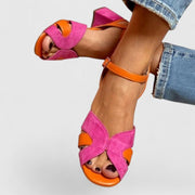 Luisa | Damen Block Heel Sandalen Knöchelriemen Orthopädisch Komfort