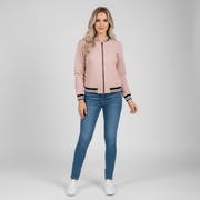 Damen Bomberjacke mit Reißverschluss Sportlich