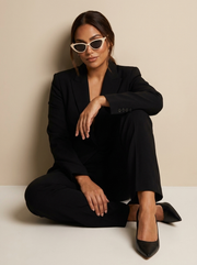 Damen Cat-Eye Sonnenbrille mit festem Gestell