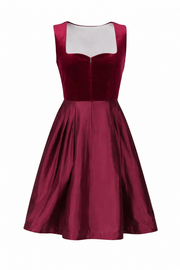 Damen Dirndl Set mit Samtoberteil und Schürze
