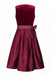 Damen Dirndl Set mit Samtoberteil und Schürze