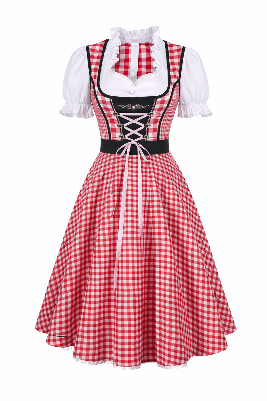 Damen Dirndlkleid Set mit Schürze und Bluse