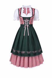 Damen Dirndlkleid Set mit Schürze und Bluse