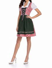 Damen Dirndlkleid Set mit Schürze und Bluse